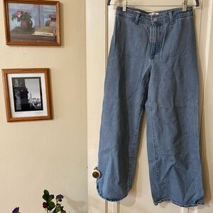 Women’s High-Rise Wide Leg Jeans — Blue